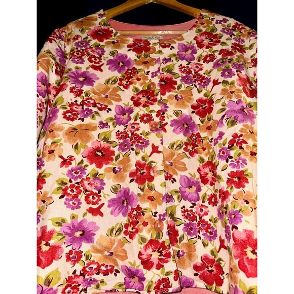 Studio Ease Floral Embroidered Butterfly Jacket with Dress Linen Fairy Sz 18W - Picture 16 of 16